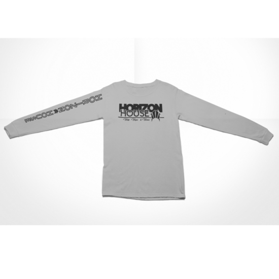 Horizon House Long Sleeve HELP HOPE HOME Slogan T-shirt